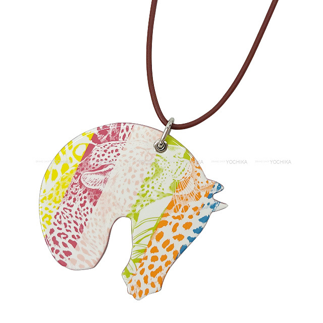 HERMES - 【美品】HERMES タッタソール　ペンダント HERMES エルメス タッタソール PM エナメル ネックレス