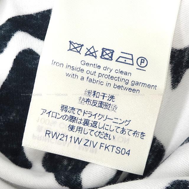 21秋冬 新作 Louis Vuitton ルイ ヴィトン レディース Tシャツ Lvxuf モノグラムパターン コットンジャージーtシャツ Xs 白 ホワイト 黒 ブラック コットン100 1a8b4b 新品未使用