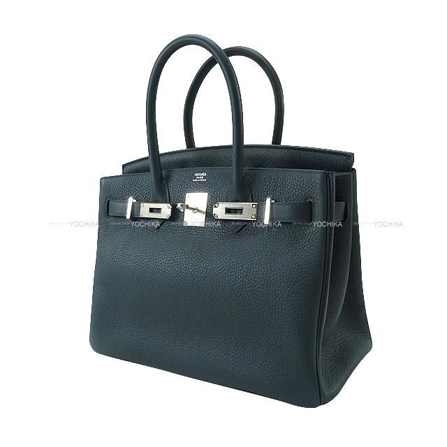 HERMES エルメス ハンドバッグ バーキン30 ヴェールシプレ(サイプレス) トリヨン シルバー金具 新品