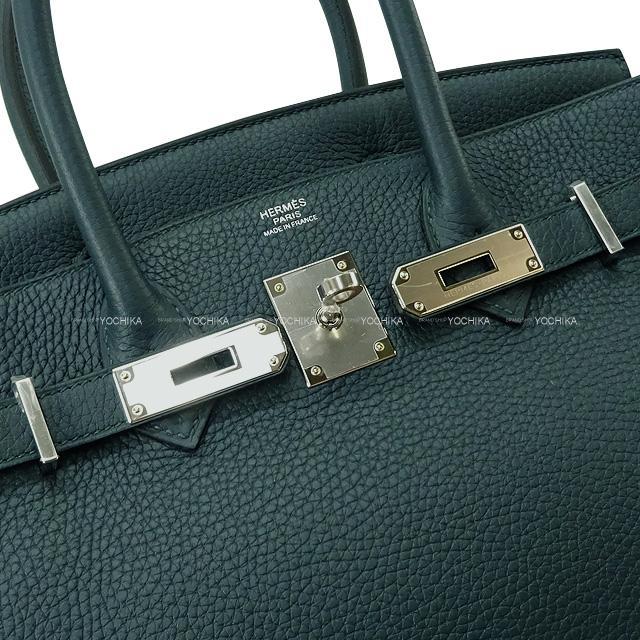 HERMES エルメス ハンドバッグ バーキン30 ヴェールシプレ(サイプレス) トリヨン シルバー金具 新品