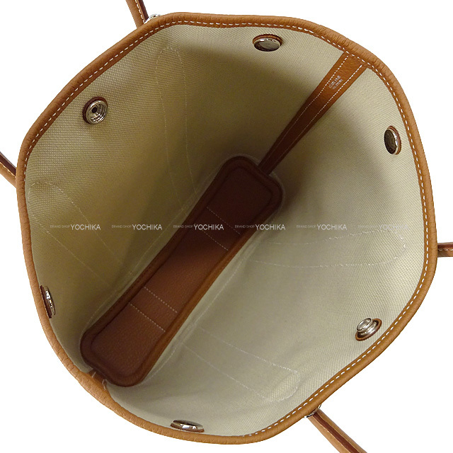 HERMES エルメス トートバッグ ガーデンファイル PM ゴールド