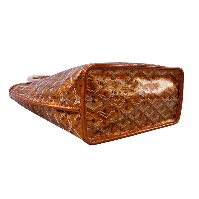 21年 伊勢丹限定 Goyard ゴヤール トートバッグ アンジュ ミニ リバーシブルバッグ ピンクゴールド Pvcコーティング ローズゴールド金具 新品未使用