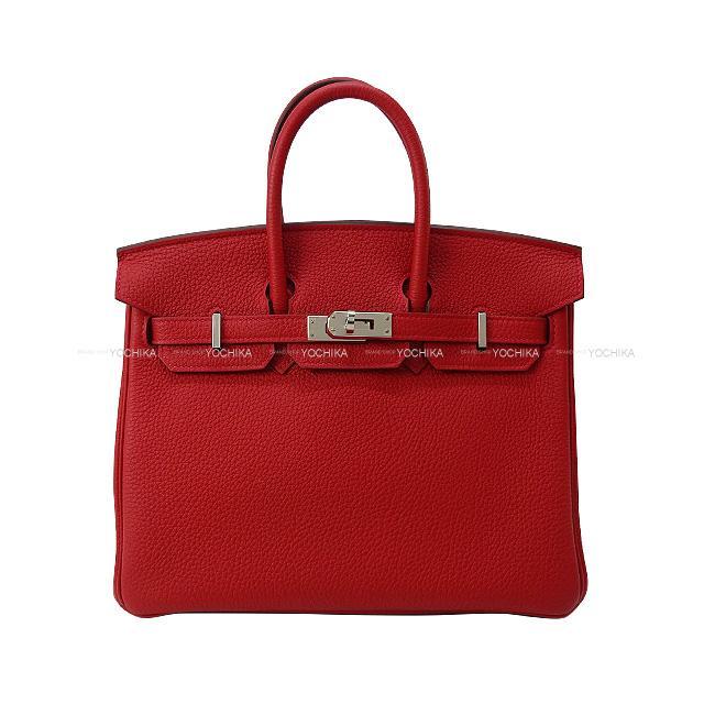 HERMES エルメス ハンドバッグ バーキン25 ヴェルソ ルージュカザック/ルージュアッシュ トゴ シルバー金具 新品