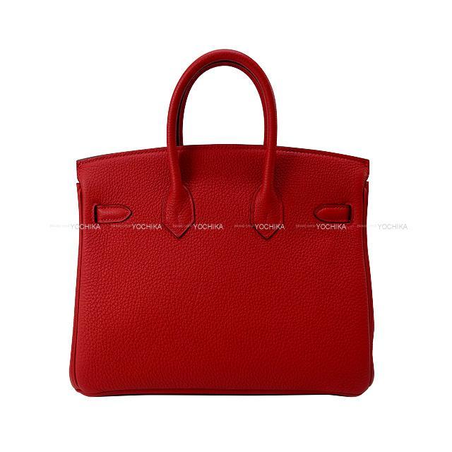 HERMES エルメス ハンドバッグ バーキン25 ヴェルソ ルージュカザック/ルージュアッシュ トゴ シルバー金具 新品