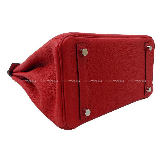 HERMES エルメス ハンドバッグ バーキン25 ヴェルソ ルージュカザック/ルージュアッシュ トゴ シルバー金具 新品