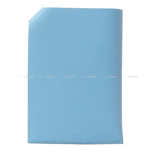 HERMES エルメス パスポートケース タルマックPM ブルーデュノール エプソン シルバー金具 新品未使用