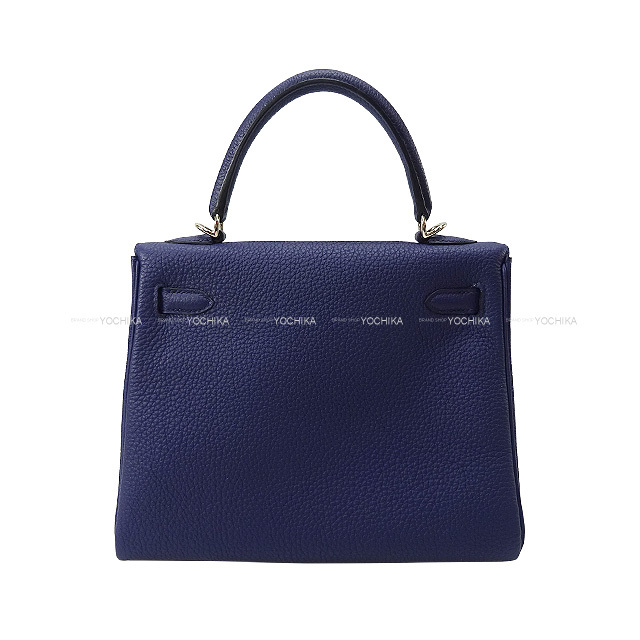 HERMES エルメス ショルダーバッグ ケリー25 内縫い ブルー