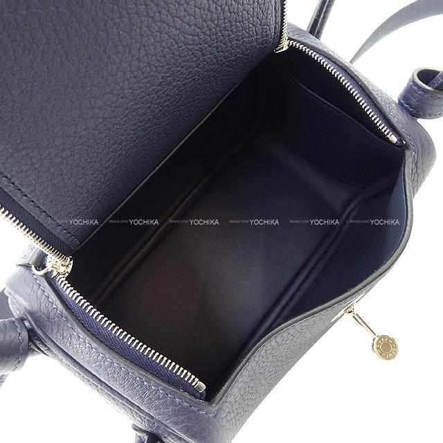 HERMES エルメス 2Way ショルダーバッグ リンディ ミニ 黒 トリヨン シルバー金具 新品未使用