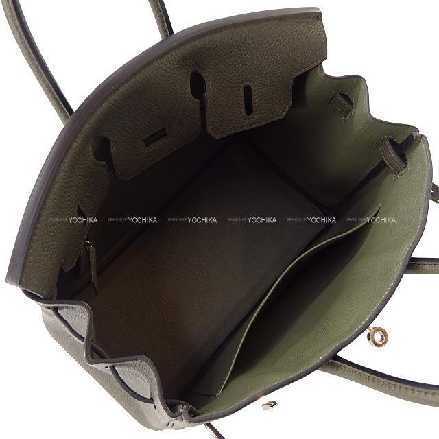 HERMES エルメス ハンドバッグ バーキン25 ヴェールグリス トゴ シルバー金具 新品