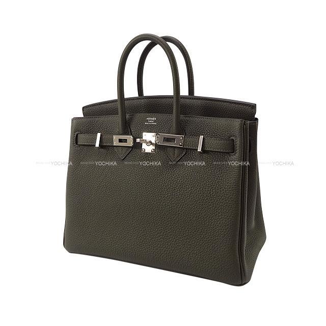 HERMES エルメス ハンドバッグ バーキン25 ヴェールグリス トゴ シルバー金具 新品