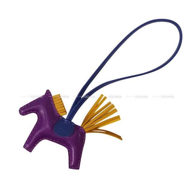 HERMES エルメス チャーム ロデオ PM ヴァイオレット/セサミ