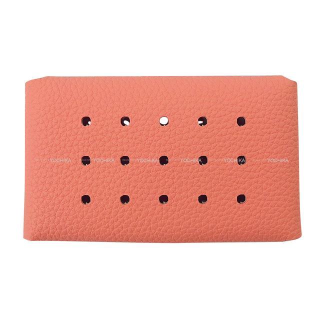 HERMES プティアッシュ コインケース "Perforated Change Purse" ローズキャンディ/ベトン 新品