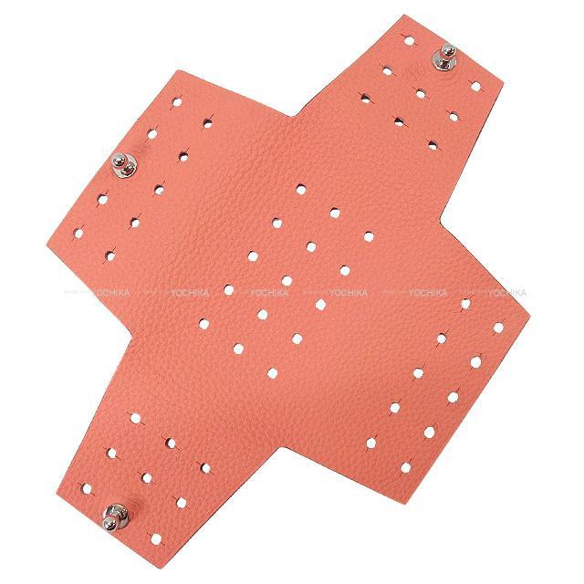 HERMES プティアッシュ コインケース "Perforated Change Purse" ローズキャンディ/ベトン 新品