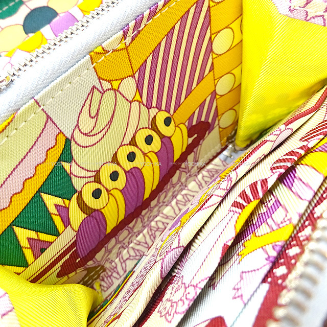 HERMES エルメス 二つ折り財布 アザップシルクイン コンパクト