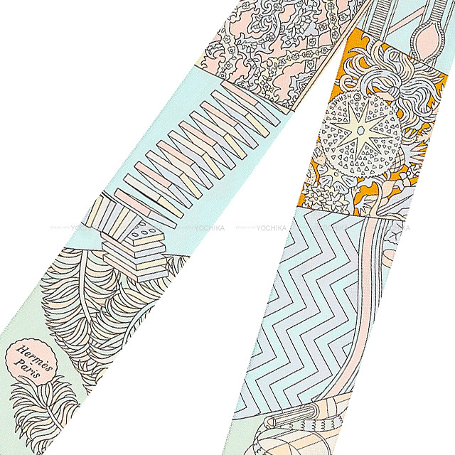 2021年 秋冬 HERMES エルメス スカーフ ツイリー 杖傘と決闘 シエル  