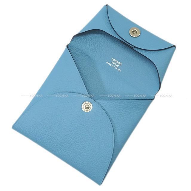 HERMES エルメス コインケース バスティア ブルーデュノール エバー  