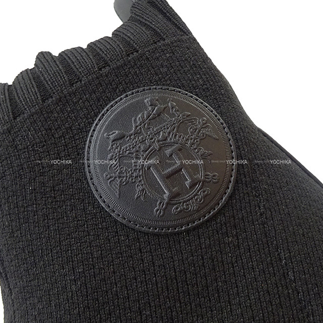 HERMES エルメス ブーツ アンクルショートブーツ ヴォルヴェール60 黒