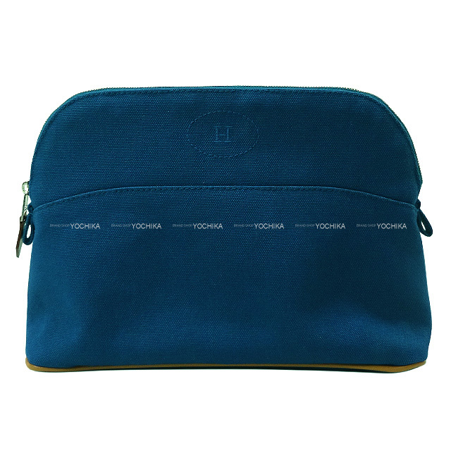 エルメス　HERMES　ボリードポーチ　MM　Hロゴ　化粧ポーチ　ネイビー エルメス HERMES ボリードポーチ MM Hロゴ 化粧ポーチ ネイビー