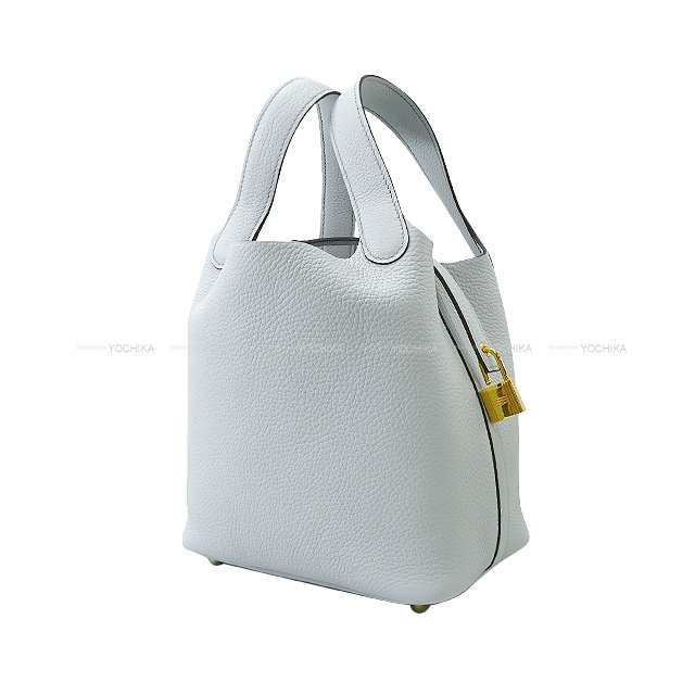 HERMES エルメス ハンドバッグ ピコタンロック 18 PM ブルー