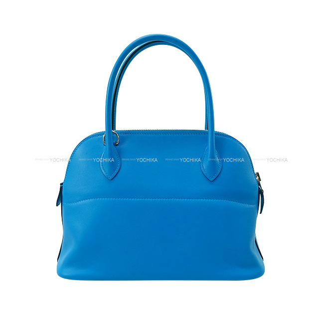 HERMES エルメス ショルダーバッグ ボリード27 ブルーフリーダ