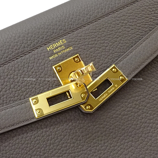 HERMES エルメス ショルダーバッグ ケリー25 内縫い エタン トゴ