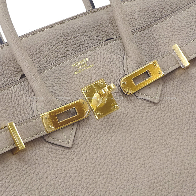 HERMES エルメス ハンドバッグ バーキン25 トゥルティールグレー (グリ