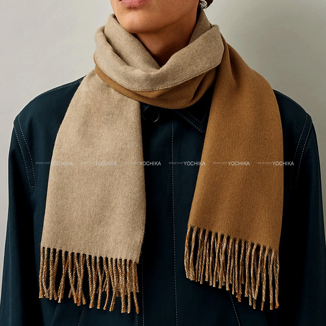 HERMES 煎っ エルメス カシミヤ マフラー レクトヴェルン 