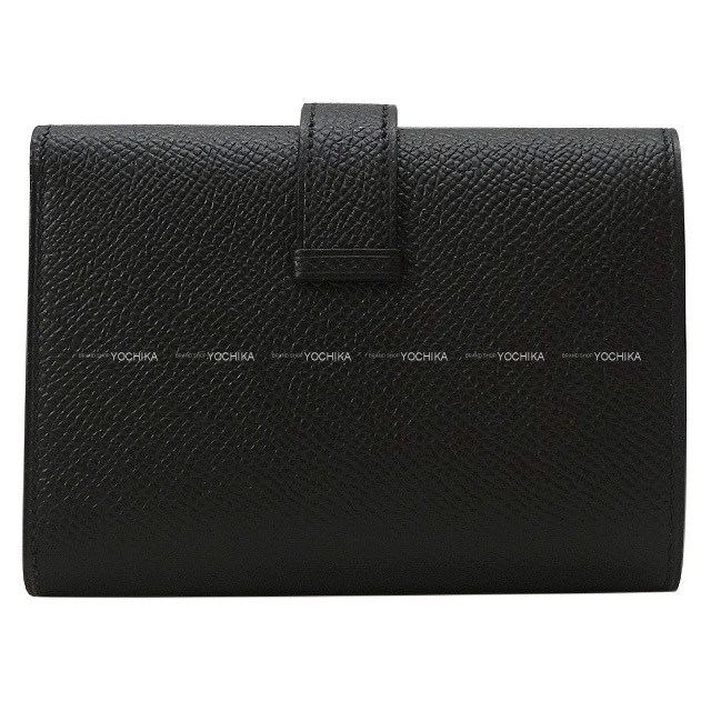 HERMES エルメス 三つ折り財布 ベアンコンビネ 黒 (ブラック