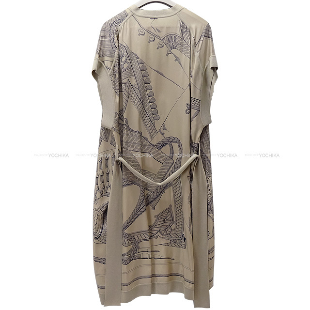 2021年秋冬新作 HERMES エルメス カーディガン ツイルレーヌ ベルト付