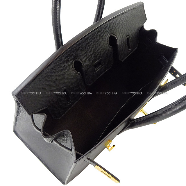 HERMES エルメス ハンドバッグ バーキン25 セリエ 外縫い 黒 (ブラック