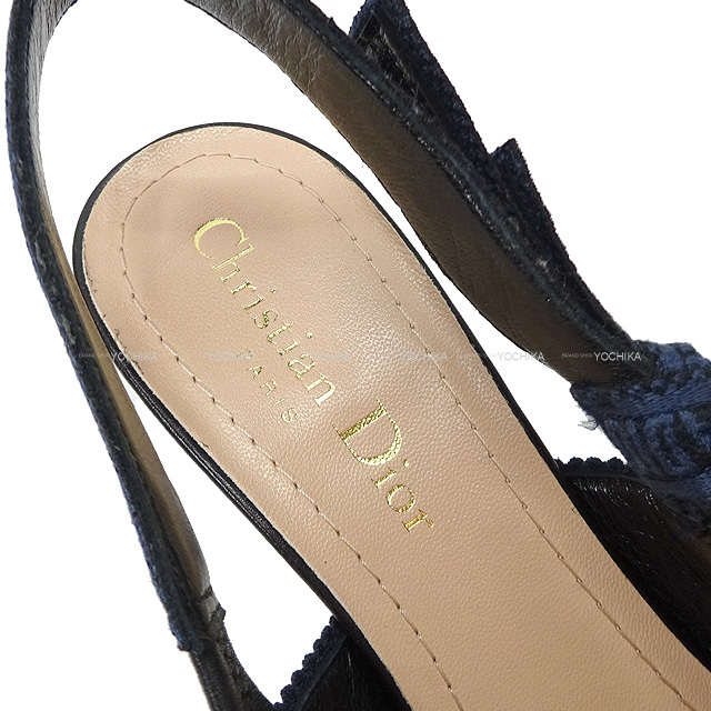 Christian Dior クリスチャンディオール パンプス レディース J’ADIOR スリングバックパンプス カモフラージュ ディープブルー カモフラージュコットン #35 KDP786CECS56B 新品未使用