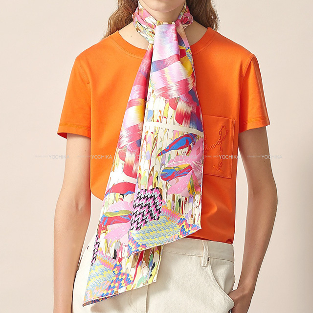 2021年春夏限定 HERMES エルメス スカーフ マキシツイリー ローズ  