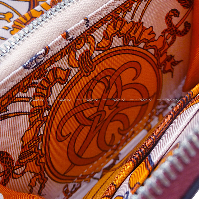 HERMES エルメス 二つ折り財布 アザップシルクイン コンパクト エクス