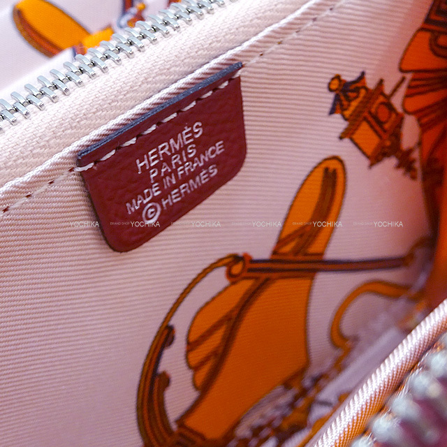 HERMES エルメス 二つ折り財布 アザップシルクイン コンパクト エクス