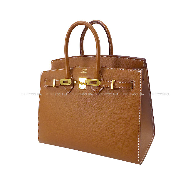 HERMES エルメス ハンドバッグ バーキン25 セリエ 外縫い ゴールド