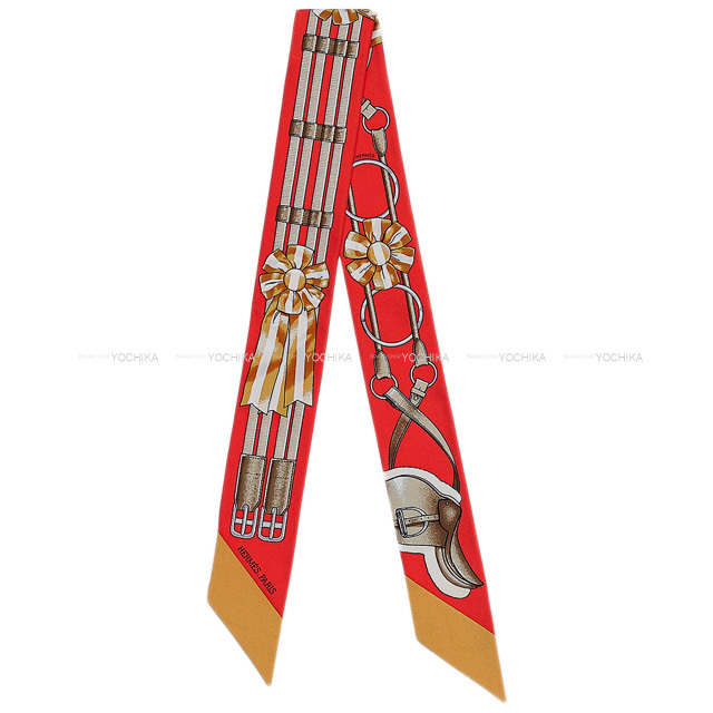 HERMES エルメス スカーフ ツイリー ジャンピング ルージュヴィフ  