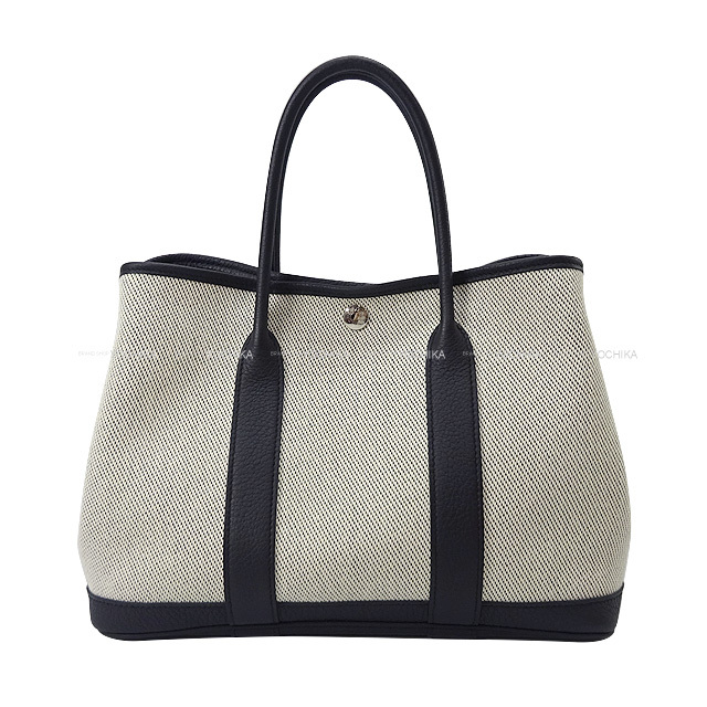 HERMES エルメス トートバッグ ガーデンパーティ 30 TPM 黒 (ブラック  