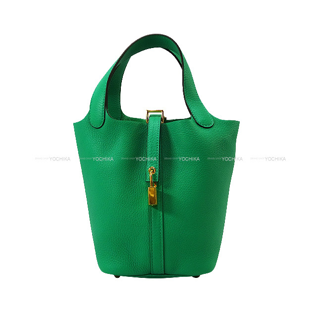 HERMES エルメス ハンドバッグ ピコタンロック 18 PM ミント