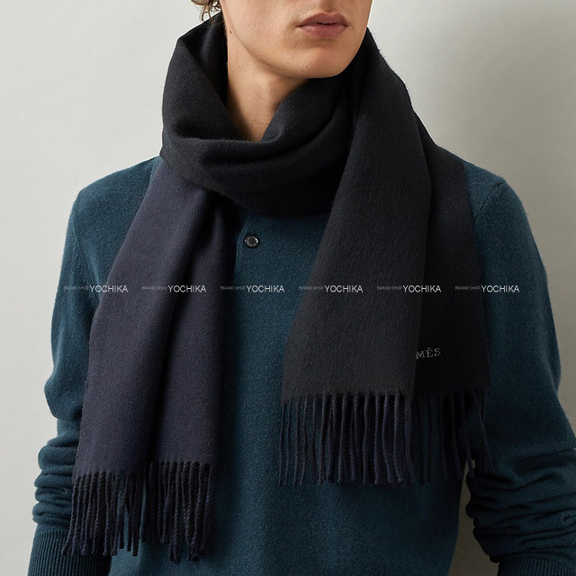 新着】【中古】HERMES(エルメス) マフラー バンド・ドゥ・レポ グリ  