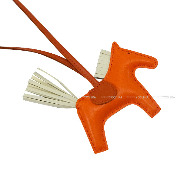 HERMES エルメス　ロデオ　PM チャーム　オレンジポピー　C刻印 HERMES エルメス バッグチャーム ロデオ PM オレンジポピー/クレ