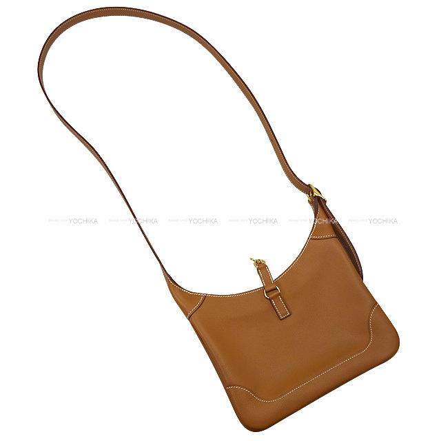 HERMES エルメス ショルダーバッグ トリム デュオ 24 ゴールド