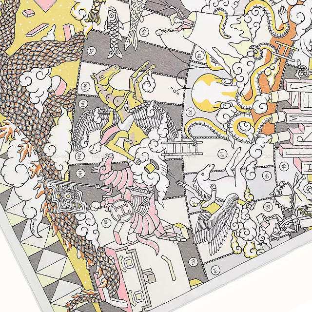 2021年 秋冬 HERMES エルメス スカーフ カレ70 エルメスの叙事詩  