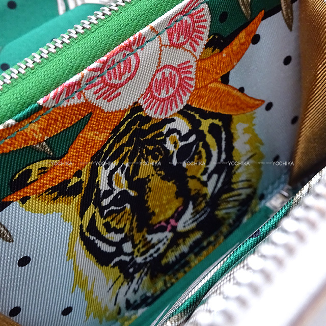 HERMES エルメス 二つ折り財布 アザップシルクイン コンパクト 王者の