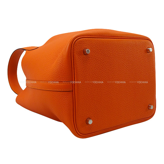 HERMES エルメス ハンドバッグ ピコタンロック 22 MM フーオレンジ