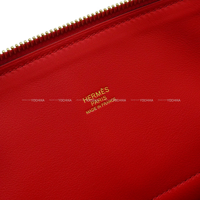 HERMES エルメス ショルダーバッグ ボリード31 ルージュドゥクー