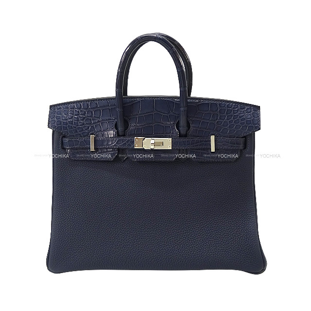 HERMES エルメス ハンドバッグ バーキン25 タッチ ブルーニュイ  