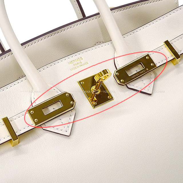 HERMES エルメス ハンドバッグ バーキン25 ナタ スイフト ゴールド金具