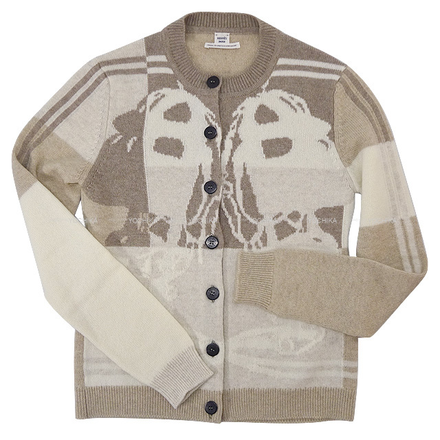 2021年 秋冬 HERMES エルメス カーディガン ブリッド ドゥ ガラ ボタン  