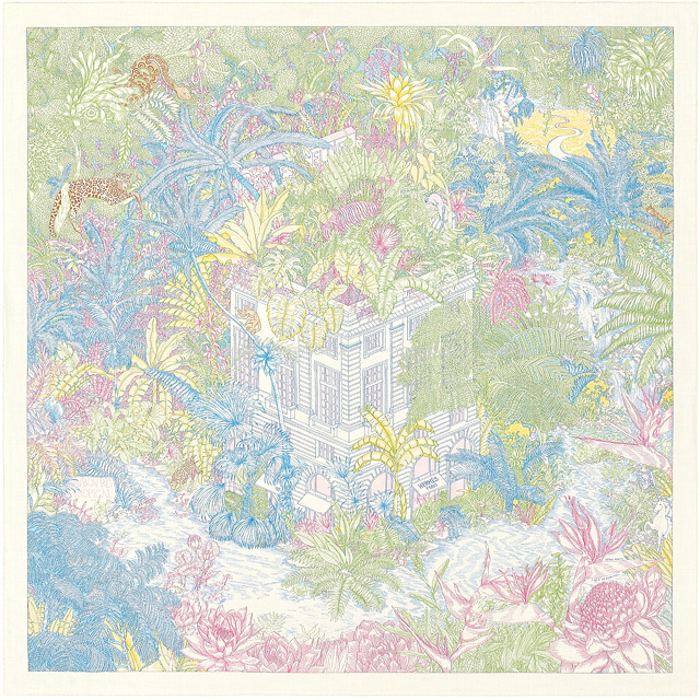 エルメススカーフ額装◆ Faubourg Tropical フォーブルトロピカル 65ae51e03f5be.webp