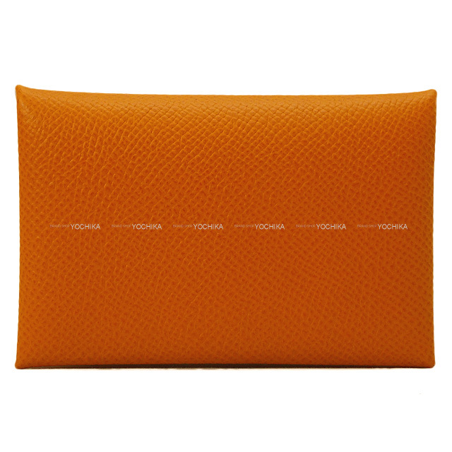 HERMES エルメス カルヴィ シルバー金具 D刻印カードケース HERMES エルメス カードケース カルヴィ グリパンタン エプソン